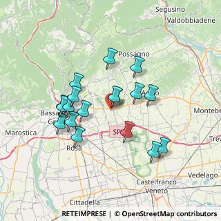 Mappa Via Gobba, 31020 San Zenone degli Ezzelini TV, Italia (6.31556)