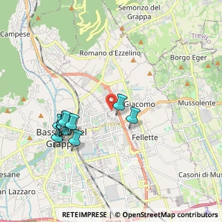 Mappa Via Risorgimento, 36060 Romano D'ezzelino VI, Italia (1.94083)
