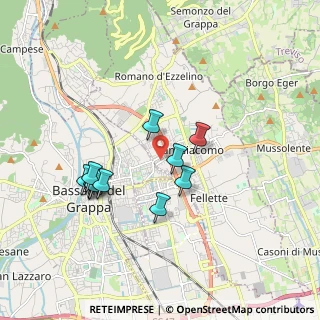 Mappa Via Risorgimento, 36060 Romano D'ezzelino VI, Italia (1.62364)