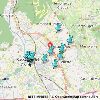 Mappa Via Risorgimento, 36060 Romano D'ezzelino VI, Italia (1.78)
