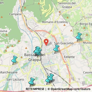 Mappa Via Ugo Foscolo, 36061 Bassano del Grappa VI, Italia (2.64167)