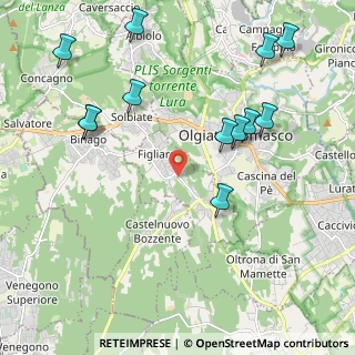 Mappa 22070 Beregazzo con Figliaro CO, Italia (2.42083)