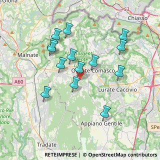 Mappa 22070 Beregazzo con Figliaro CO, Italia (3.56)