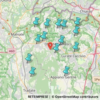 Mappa 22070 Beregazzo con Figliaro CO, Italia (3.84143)