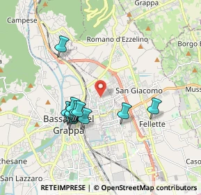 Mappa Via Monte Novegno, 36061 Bassano del Grappa VI, Italia (1.64273)