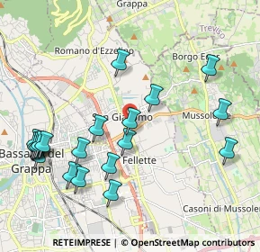 Mappa Via Guido Negri, 36060 Romano D'ezzelino VI, Italia (2.276)