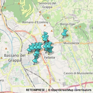 Mappa Via Guido Negri, 36060 Romano D'ezzelino VI, Italia (1.10071)