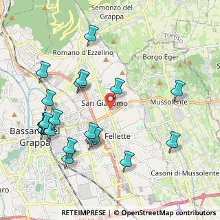 Mappa Via Guido Negri, 36060 Romano D'ezzelino VI, Italia (2.3035)