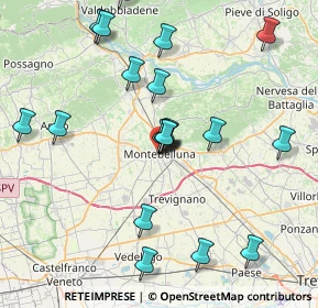 Mappa Via Pellico Silvio, 31044 Montebelluna TV, Italia (8.095)