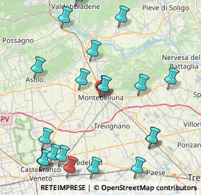 Mappa Via Pellico Silvio, 31044 Montebelluna TV, Italia (10.067)