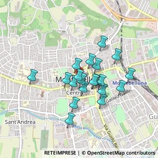 Mappa Via Pellico Silvio, 31044 Montebelluna TV, Italia (0.3525)