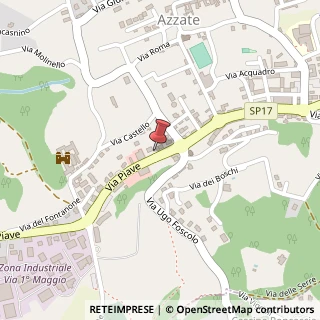 Mappa Via Piave, 27, 21022 Azzate, Varese (Lombardia)