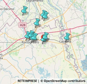 Mappa Via dell'Elettronica, 30025 Fossalta di Portogruaro VE, Italia (5.53091)