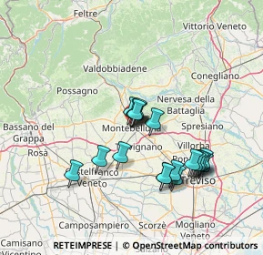 Mappa Piazza Guglielmo Marconi, 31044 Montebelluna TV, Italia (12.33579)