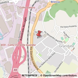 Mappa Via Carducci, 4C, 22070 Grandate, Como (Lombardia)