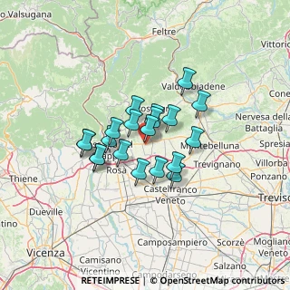 Mappa Via Calle, 31020 San Zenone degli Ezzelini TV, Italia (9.3295)