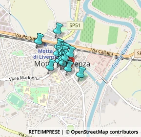 Mappa Piazza Castello, 31045 Motta di Livenza TV, Italia (0.224)