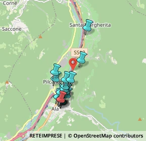 Mappa Via Campagnole, 38061 Ala TN, Italia (1.6385)