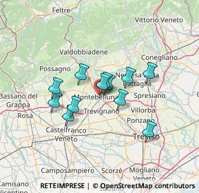 Mappa Vicolo Gazie, 31044 Montebelluna TV, Italia (9.69917)