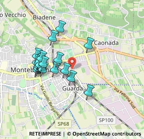Mappa Vicolo Gazie, 31044 Montebelluna TV, Italia (0.819)