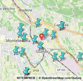 Mappa Vicolo Gazie, 31044 Montebelluna TV, Italia (1.05353)