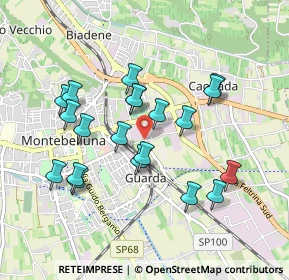 Mappa Vicolo Gazie, 31044 Montebelluna TV, Italia (0.858)