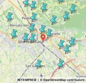 Mappa Vicolo Gazie, 31044 Montebelluna TV, Italia (2.3075)