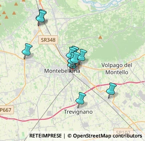 Mappa Vicolo Gazie, 31044 Montebelluna TV, Italia (2.54583)