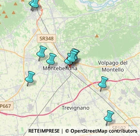 Mappa Vicolo Gazie, 31044 Montebelluna TV, Italia (3.56545)
