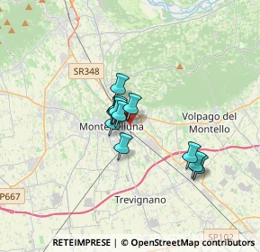 Mappa Vicolo Gazie, 31044 Montebelluna TV, Italia (2.06833)