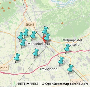 Mappa Vicolo Gazie, 31044 Montebelluna TV, Italia (3.68364)