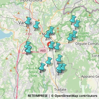Mappa Via Spech, 21040 Vedano Olona VA, Italia (3.711)