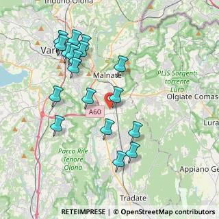 Mappa Via Spech, 21040 Vedano Olona VA, Italia (4.05333)
