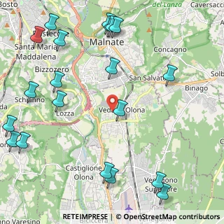 Mappa Via Spech, 21040 Vedano Olona VA, Italia (2.9555)