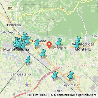 Mappa Via Monte Podgora, 31044 Montebelluna TV, Italia (2.41842)