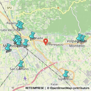 Mappa Via Monte Podgora, 31044 Montebelluna TV, Italia (2.934)