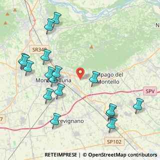 Mappa Via Monte Podgora, 31044 Montebelluna TV, Italia (4.91235)