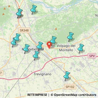 Mappa Via Monte Podgora, 31044 Montebelluna TV, Italia (4.95667)