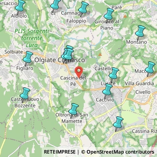 Mappa Via Giuseppe Verdi, 22077 Olgiate Comasco CO, Italia (2.782)
