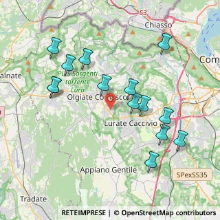 Mappa Via Giuseppe Verdi, 22077 Olgiate Comasco CO, Italia (4.08357)