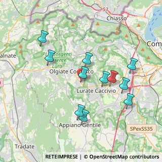 Mappa Via Giuseppe Verdi, 22077 Olgiate Comasco CO, Italia (3.69818)