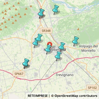 Mappa Via Monte Grappa, 31044 Montebelluna TV, Italia (3.87091)
