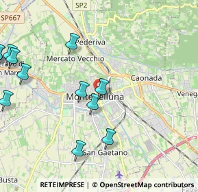 Mappa Via Cavour Camillo Benso, 31044 Montebelluna TV, Italia (2.73)