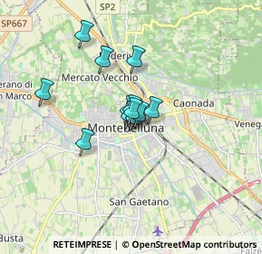 Mappa Via Cavour Camillo Benso, 31044 Montebelluna TV, Italia (0.99583)