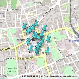 Mappa Via Cavour Camillo Benso, 31044 Montebelluna TV, Italia (0.148)