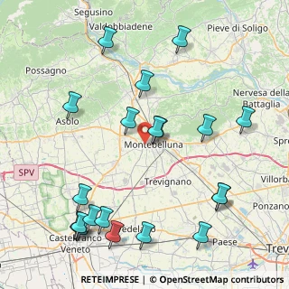 Mappa Via Monte Cimone, 31044 Montebelluna TV, Italia (10.043)