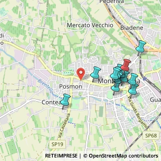 Mappa Via Monte Cimone, 31044 Montebelluna TV, Italia (1.03538)
