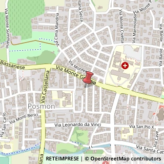Mappa Via Monte Cimone, 8, 31044 Montebelluna, Treviso (Veneto)