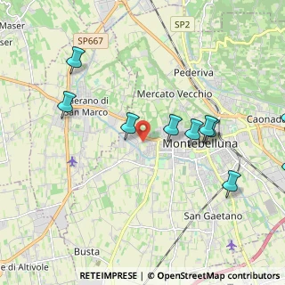 Mappa Via Monte Meletta, 31044 Montebelluna TV, Italia (2.56545)
