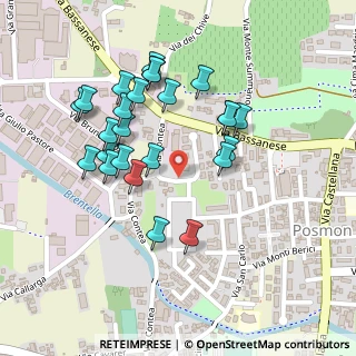 Mappa Via Monte Meletta, 31044 Montebelluna TV, Italia (0.216)